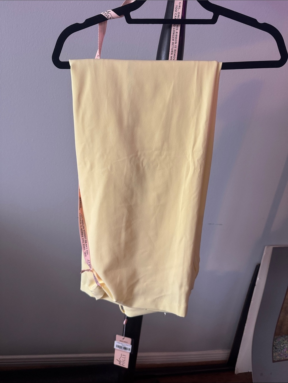 Oh Polly Pastel Yellow 2 Piece Pant Suit - Picture 3 of 4